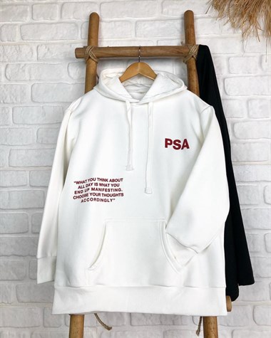Kapşonlu Kanguru Cepli Sweatshirt
