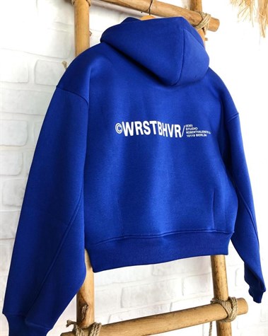Kapşonlu Sırt Yazı Detaylı Sweat