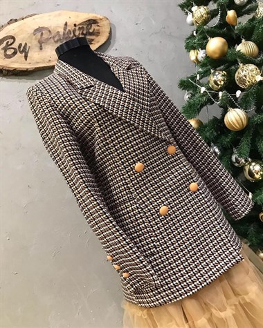 Kaşe Kumaş Blazer Ceket