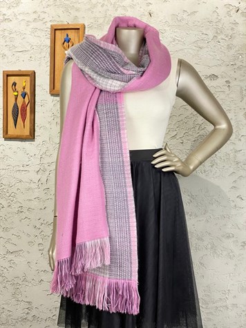 Kazayağı Kaşmir Şal (Pembe)