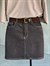 Kemerli Mini Kot Etek (Kahve)