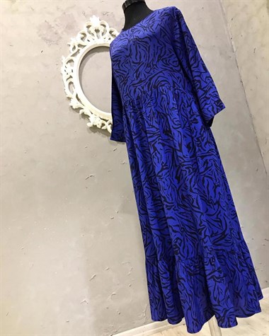 Krep Kumaş Salaş Model Elbise