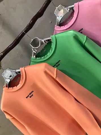 Lazer Kesikli Sweatshirt (YEŞİL)