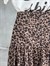 Leopar Desenli Fırfırlı Şifon Mini Şortlu Etek (Kahve)