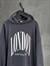 London Yazı Baskılı Tişört Detaylı Sweat (Füme)