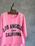 Los Angeles Yazı Baskılı Oversıze Takım (Pembe)