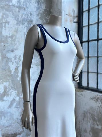 Marka Model Modal Kumaş Midi Boy Elbise (Beyaz)