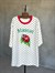 ÖN SİPARİŞE AÇILMIŞTIR... Mascot Baskılı Puantiye Oversize Tasarım Tshirt (Beyaz)