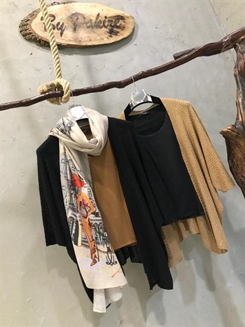 Merserize Hırka (CAMEL&SİYAH)