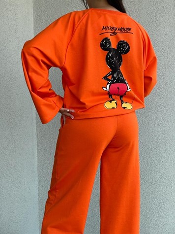 Mickey Baskılı Takım (Oranj)