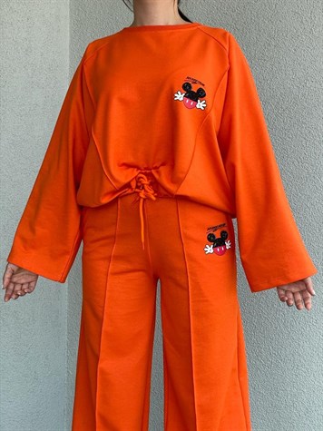 Mickey Baskılı Takım (Oranj)