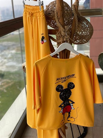 Mickey Baskılı Takım (SARI)