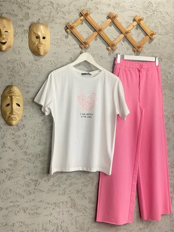 Minimal Desen Kalbim Tshirt 