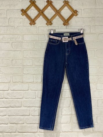 Mom Jeans (Koyu Lacivert)