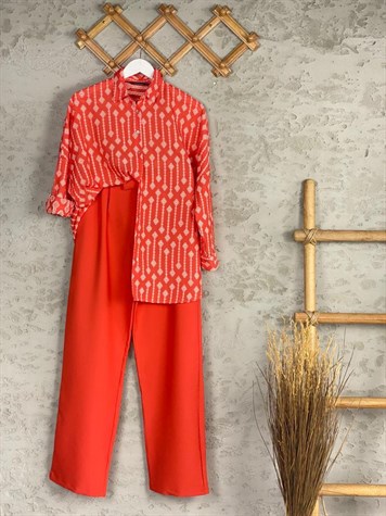 Nakışlı Gömlek (Oranj)