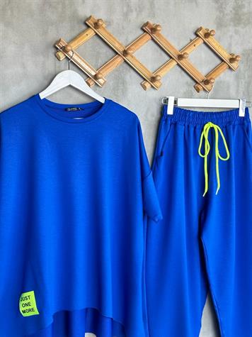 Neon Arma Detaylı Oversize Takım (Lacivert)