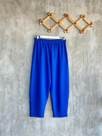 Neon Arma Detaylı Oversize Uzun Kollu Takım (Saks)
