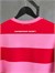 New York Baskılı Çizgili Sweatshirt (Kırmızı)