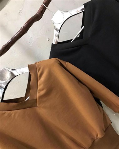 Ön Arka V Detaylı Sweat (TABA&CAMEL)