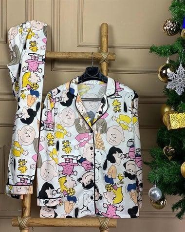 Örgü Dokuma Kumaş Pijama Takım (ANNE)