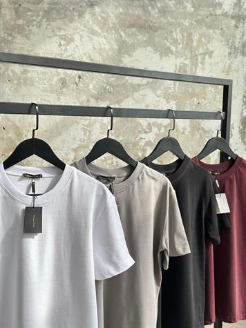 Orjinal Marka Basic Premium Tişört (Beyaz/Gri/Siyah/Bordo)