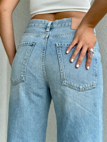 Orjinal Marka Yüksek Bel İspanyol Paça Jean