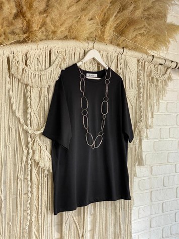 Oversize Basıc Tshirt (Siyah)