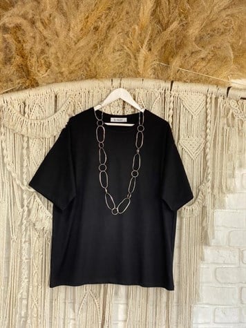 Oversize Basıc Tshirt (Siyah)