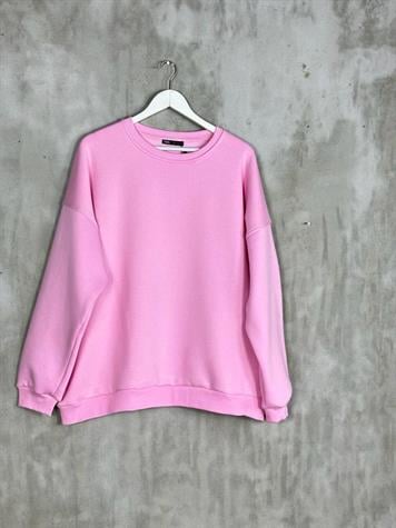 Oversize Kadın Premium Sweatshirt (PEMBE)