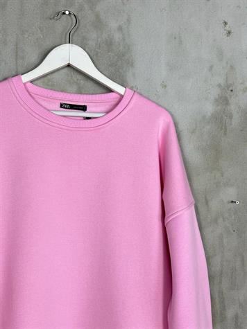Oversize Kadın Premium Sweatshirt (PEMBE)