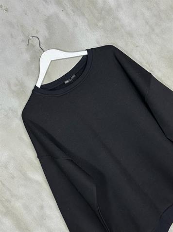 Oversize Kadın Premium Sweatshirt (SİYAH)