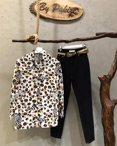 Oversize Salaş Saten Kumaş Gömlek