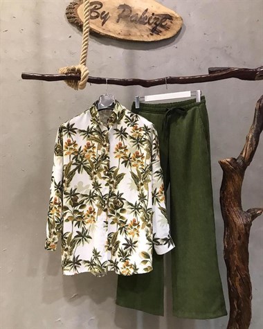 Oversize Saten Kumaş Gömlek