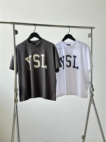 Oversize Yazı Baskılı Tişört (Antrasit)