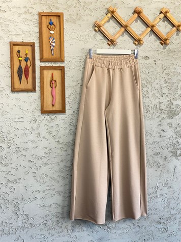 Oysho Bol Paça Eşofman (Bej)