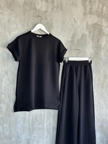 Oysh Kumaş Basic Model Takım (Siyah)