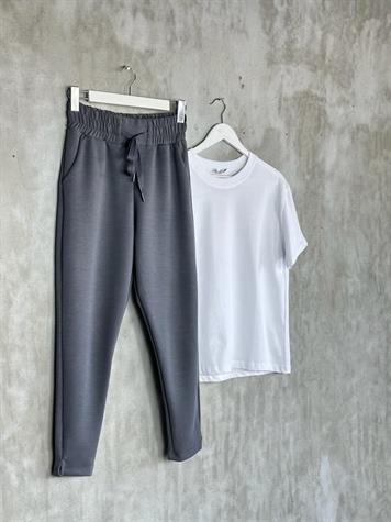 Oysho Kumaş Jogger Kadın Pantolon (Gri)