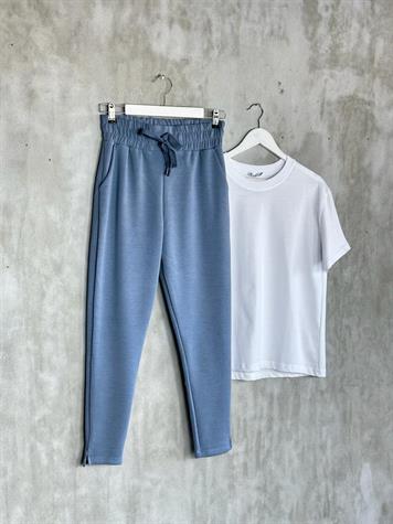 Oysho Kumaş Jogger Kadın Pantolon (İndigo)