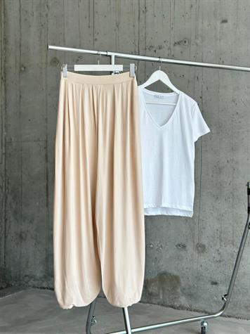 Oysho Kumaş Şalvar Model Pantolon (Bej)