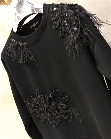 Özel Pulpayet İşçilikli Sweatshirt