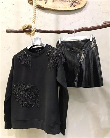 Özel Pulpayet İşçilikli Sweatshirt