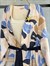 Tropik  Yaprak Desenli Kuşaklı Kimono (Lila)
