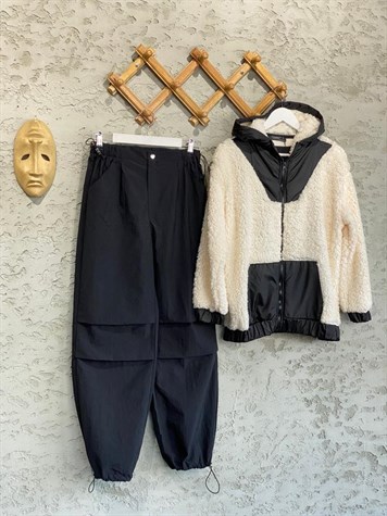 Paraşüt Jogger Pantolon (Siyah)