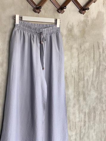 Paraşüt Kumaş Bol Pantolon (Gri)