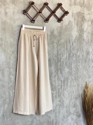 Paraşüt Kumaş Bol Pantolon (Taş)