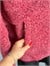 Peluş Teddy Kanguru Cepli Kazak (Bordo)