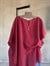 Premium Asimetrik Pelerin Bluz (Bordo)