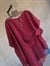 Premium Asimetrik Pelerin Bluz (Bordo)