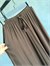 Premium İpeksi Tensel Bel Bağcıklı Pantolon (Kahve)