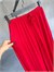 Premium İpeksi Tensel Bel Bağcıklı Pantolon (Kırmızı)